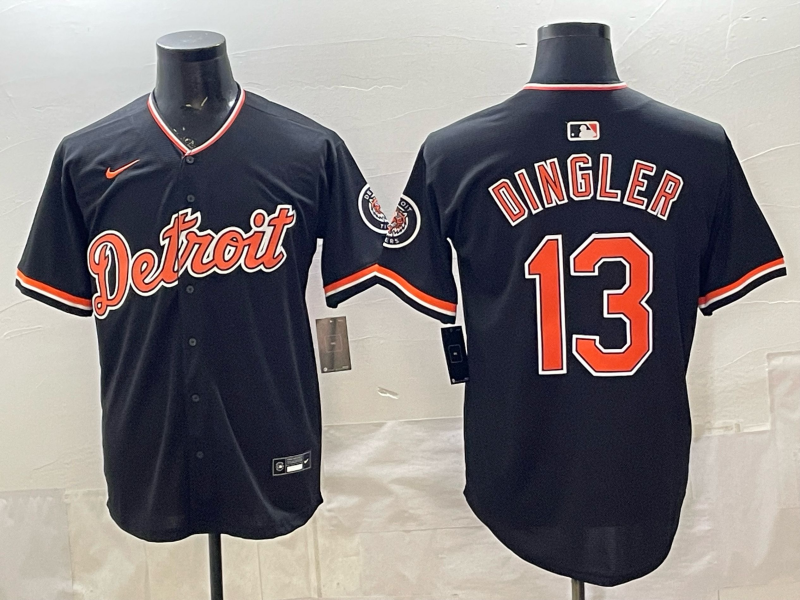 Men Detroit Tigers #13 Dingler black Nike 2026 MLB Jersey 0402001->->MLB Jersey